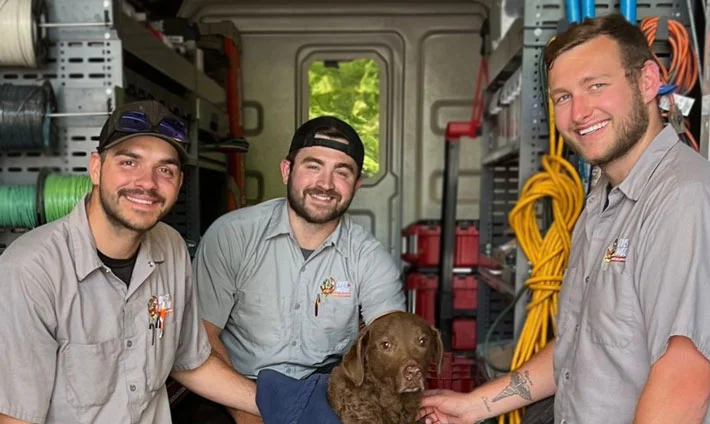 techs with dog